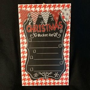 🆕 Christmas Bucket List Chalkboard Sign - Never Used 🎄